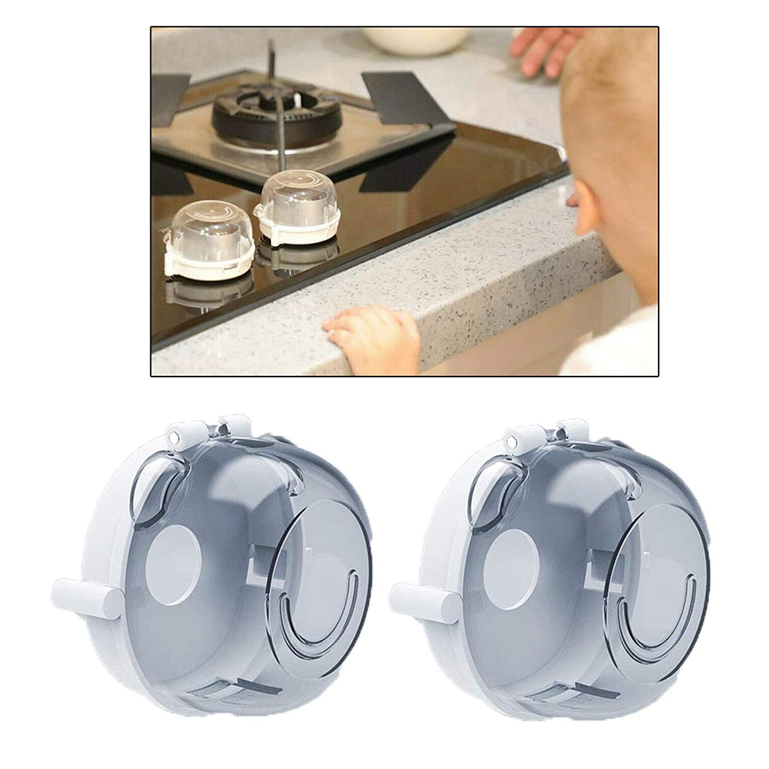 Safe-O-Kid Transparent Stove Knob Covers product detail