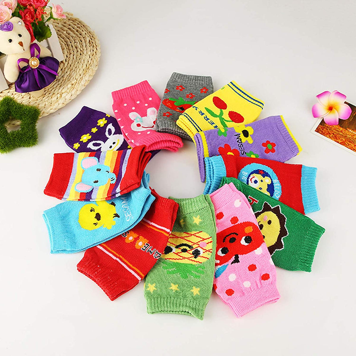 Safe-O-Kid Crawling Knee & Elbow Pads – Multicolor product detail