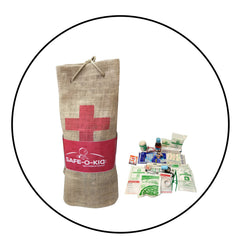 Safe-O-Kid- First Aid Kit with Jute Bag- Safety Essential for Every Home