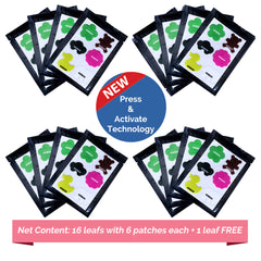 Safe-O-Kid-100 % Ayurvedic Mosquito Repellent Elegant Shape Patches - Assorted