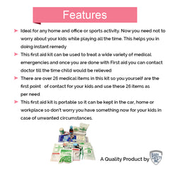 Safe-O-Kid- First Aid Kit with Jute Bag- Safety Essential for Every Home
