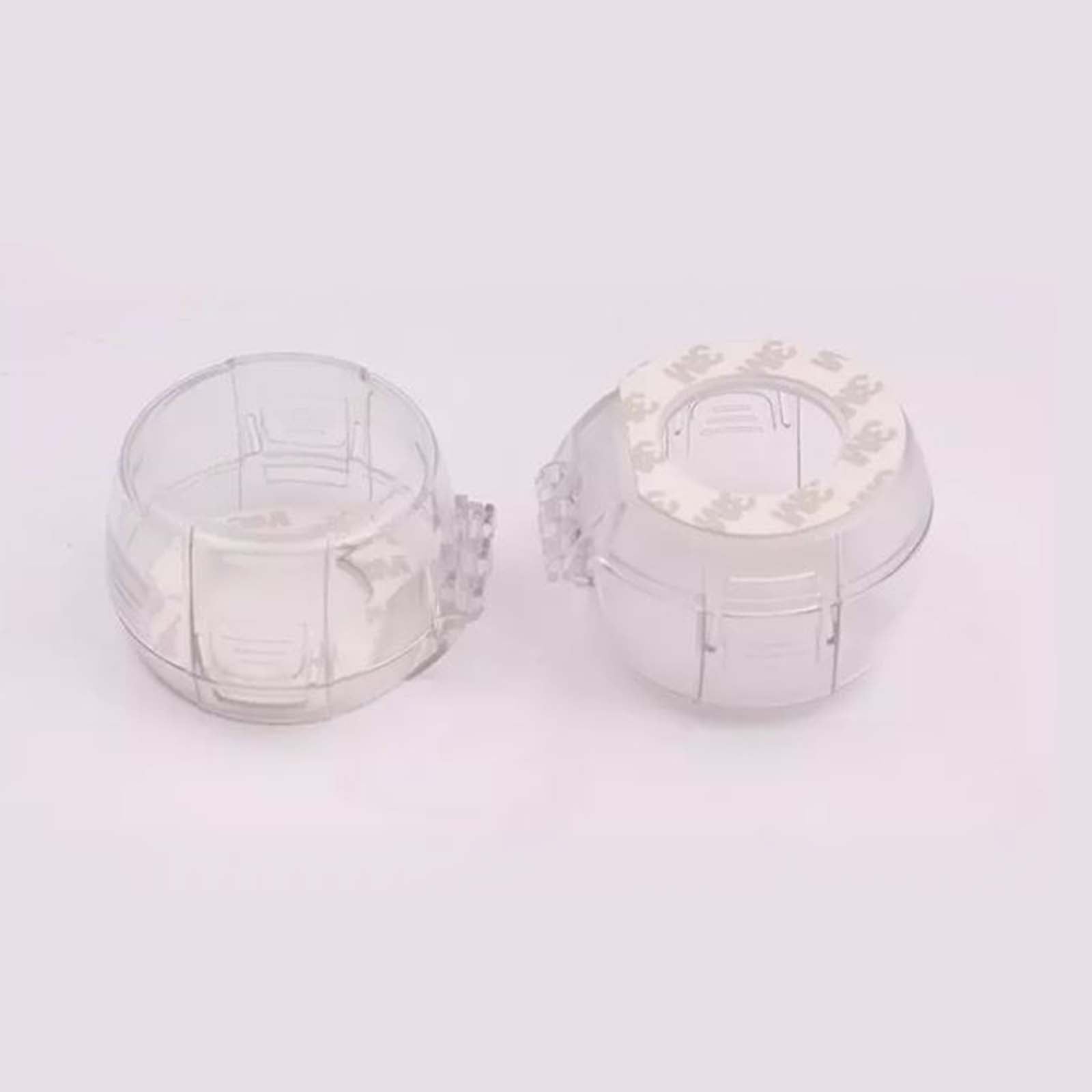 Safe O Kid  Transparent Gas Stove Knob Cover for Kitchen Safety, Gas Switch Protector for Child safety, Universal Child Proofing Stove Knob Caps, Pack of 2