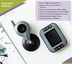 Safe-O-Kid video baby monitor night vision feature