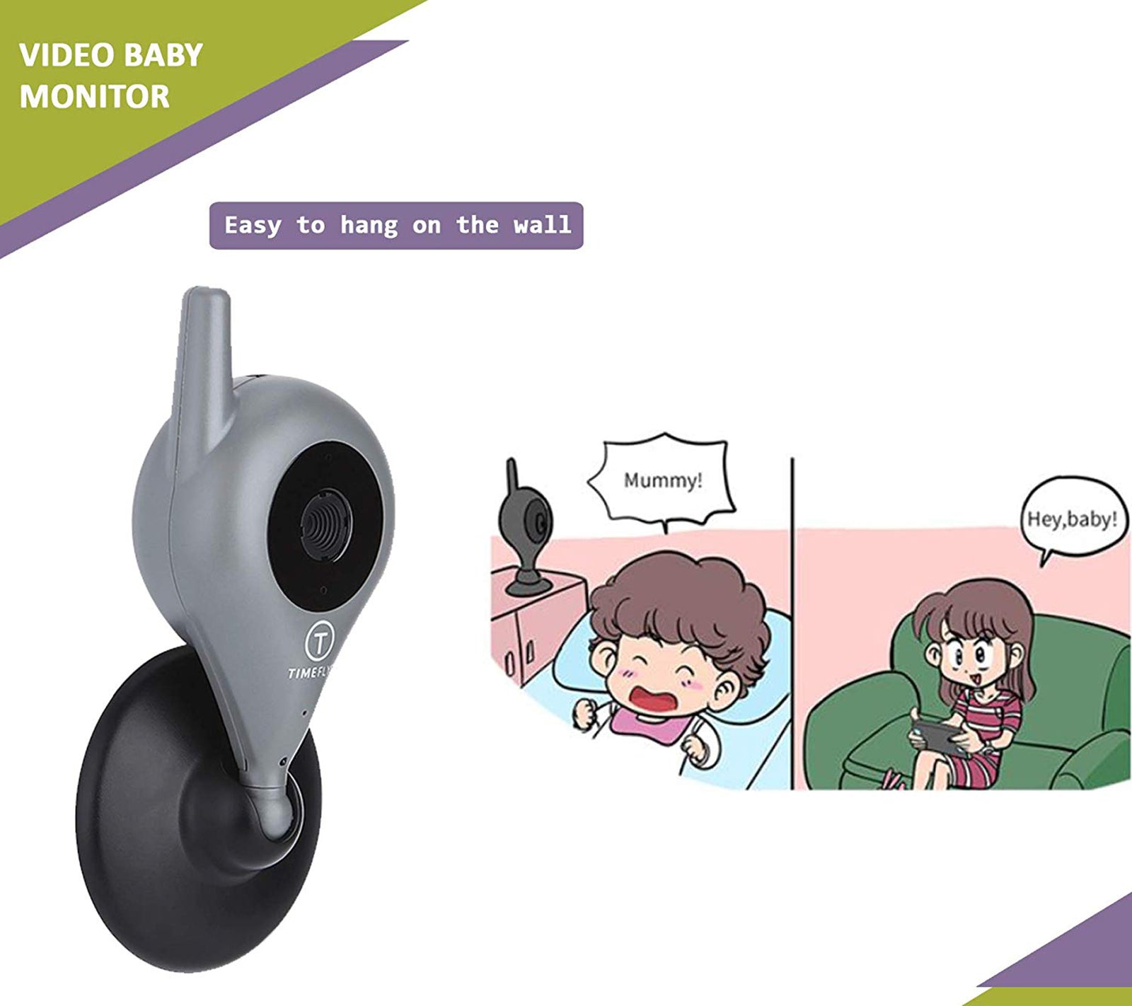 Safe-O-Kid video baby monitor product specifications
