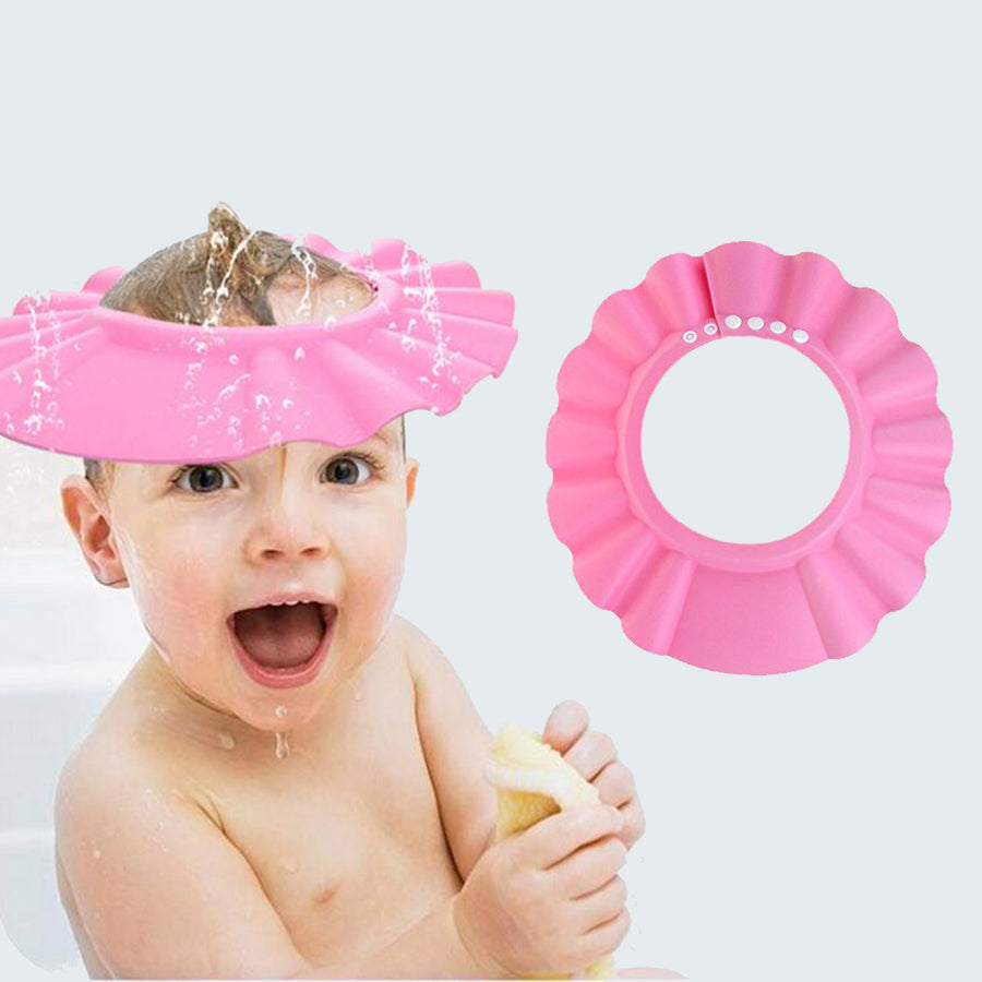 Safe-O-Kid - Eye Safety- Round Shape Shampoo Hats For Infection Free Eyes Caused By Shampoo, Assorted Colors
