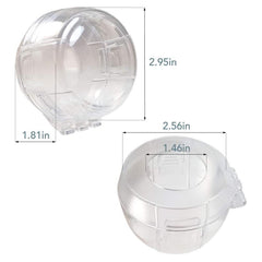 Safe O Kid  Transparent Gas Stove Knob Cover for Kitchen Safety, Gas Switch Protector for Child safety, Universal Child Proofing Stove Knob Caps, Pack of 2