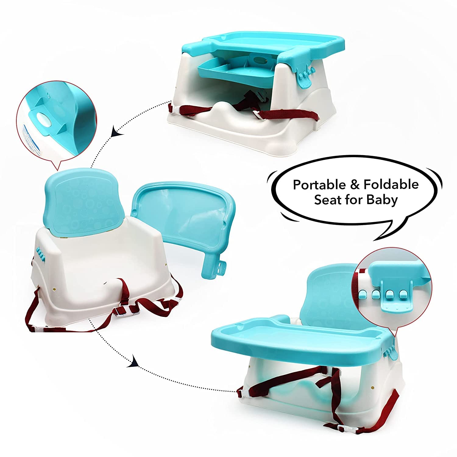 Safe-O-Kid 4-in-1 High Chair with Tray product detail