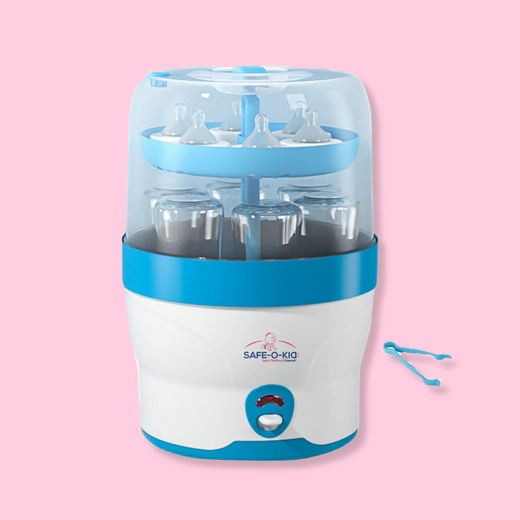 Safe-O-Kid Steriwave 6-Bottle Steam Sterilizer