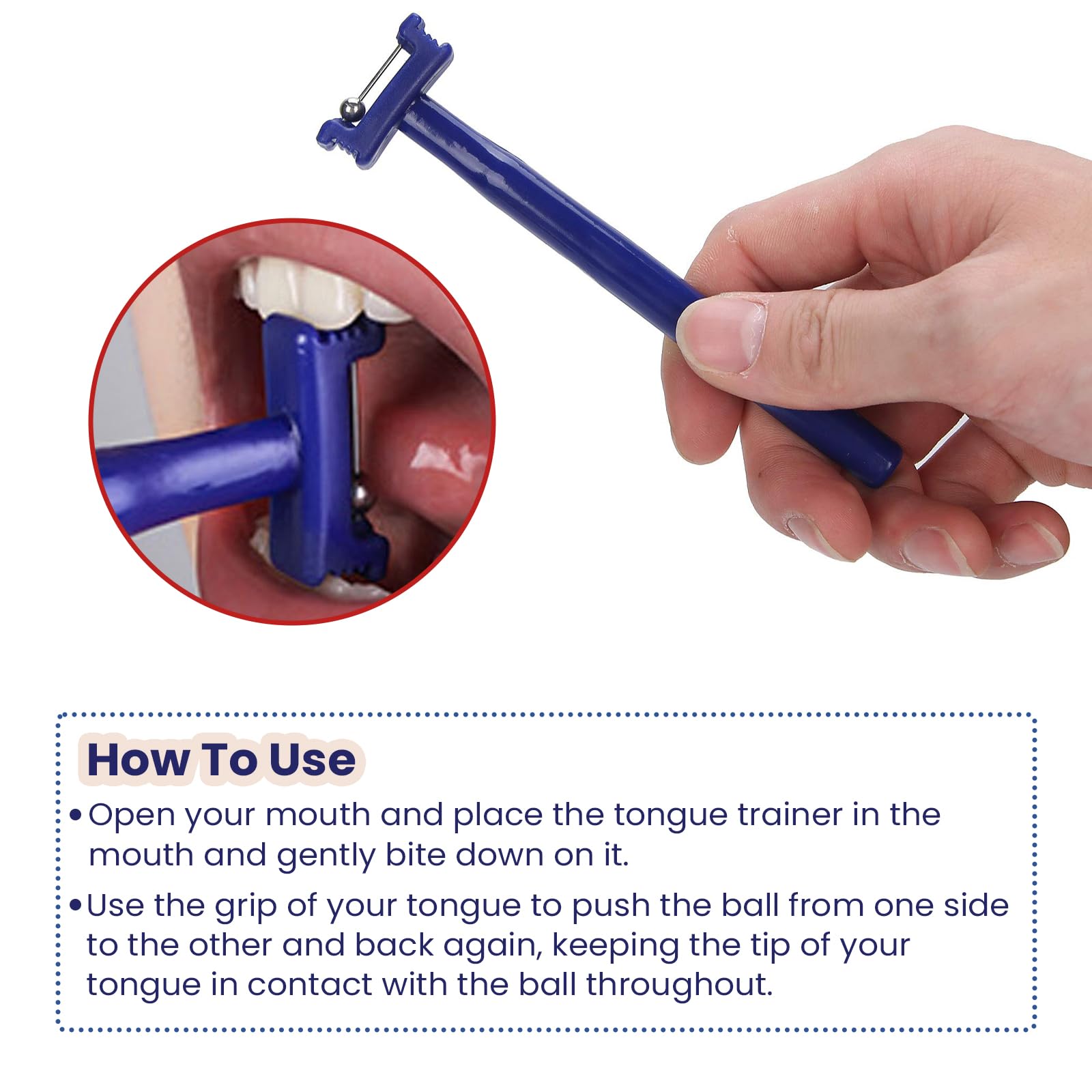 Safe-O-Kid Tongue Tip Exerciser Set usage illustration