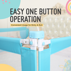 Safe-O-Kid Barricade Designer Bed Rail Guard – Baby Fall Safety with 1 Year Warranty
