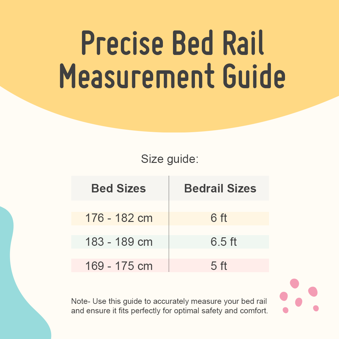 Safe-O-Kid Barricade Designer Bed Rail Guard – Baby Fall Safety with 1 Year Warranty