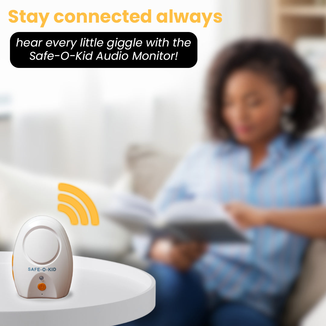 Safe-O-Kid Premium Quality Audio Baby Monitor with Batteries, Digital & Wireless