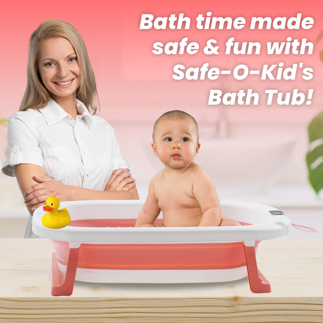 Safe-O-Kid Baby Bath Tub with Digital Meter 1 Yr Warranty