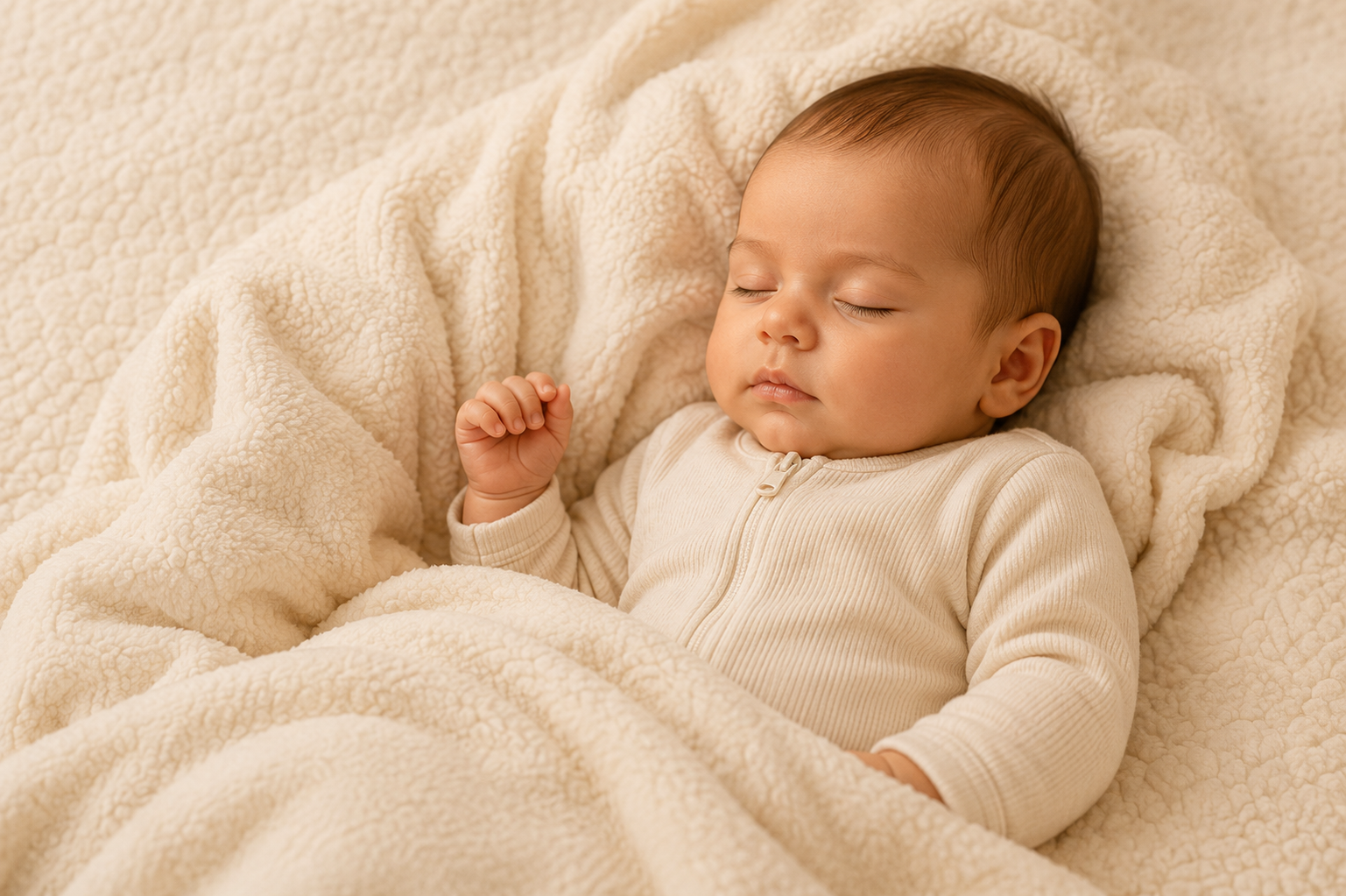 Sleeping newborn baby