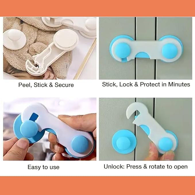 Safe-O-Kid Smiley Cabinet & Drawer Safety Lock product detail