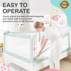 Safe-O-Kid Baby Bed Rail Guard 6ft/182cm with 1 Yr Warranty