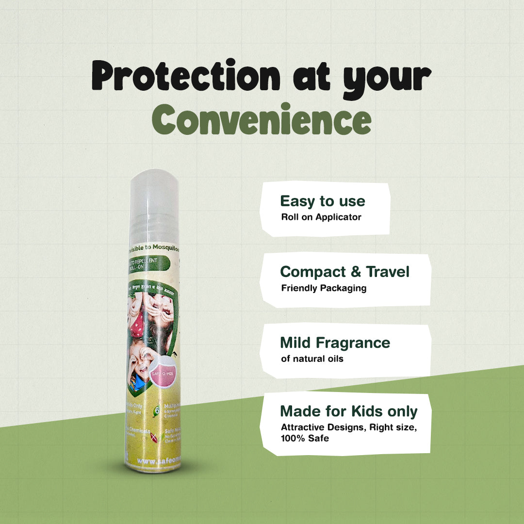 Safe-O-Kid Herbal Mosquito Repellent Roll-On feature detail