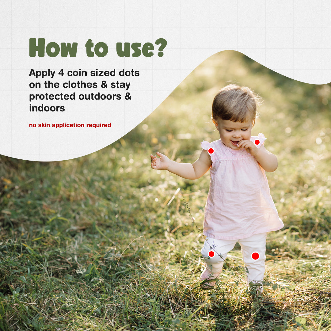 Safe-O-Kid Herbal Mosquito Repellent Roll-On packaging detail