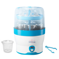 Safe-O-Kid 5 Bottle Sterilizer,BPA Free, Auto Shut, 1-Yr Warranty