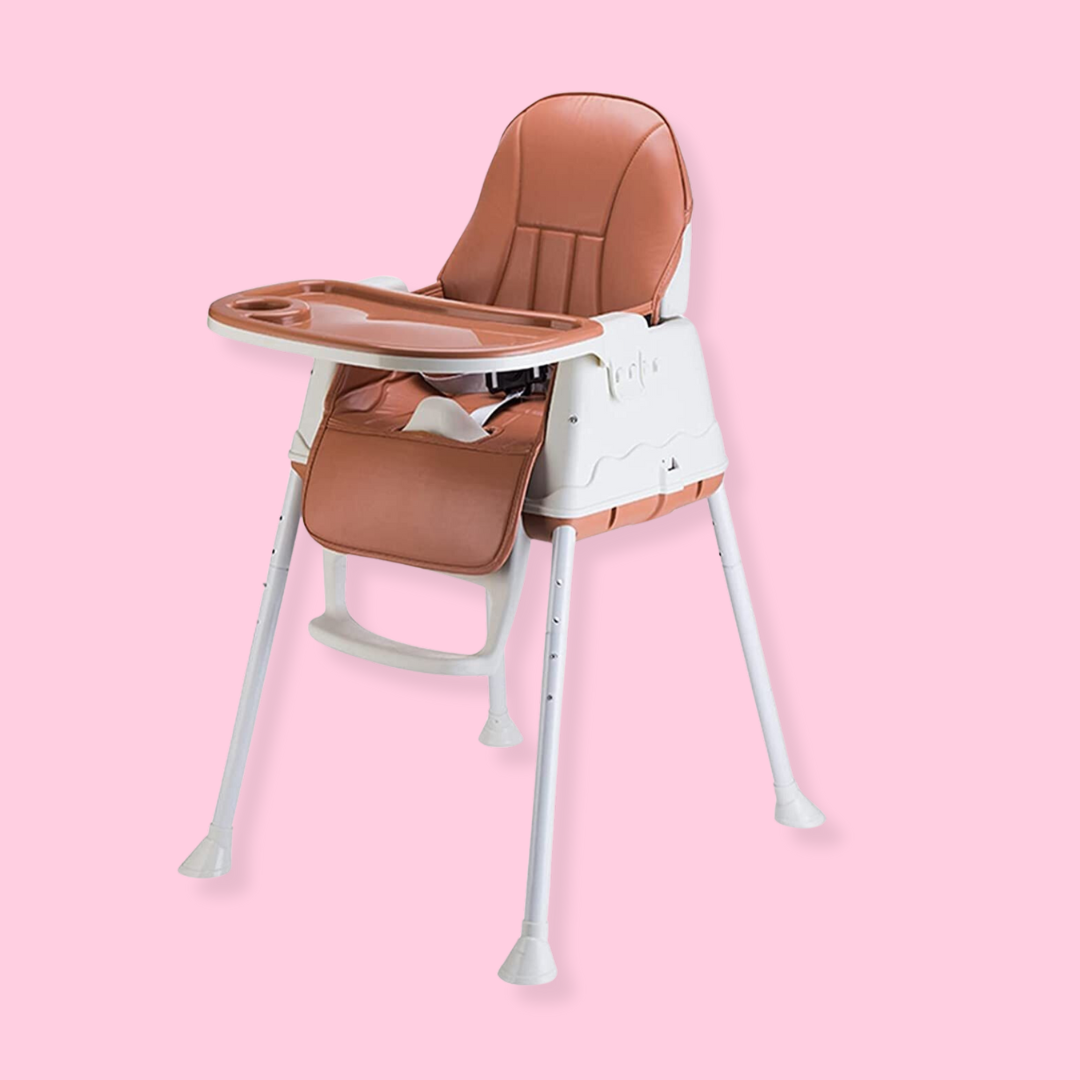 Safe-O-Kid 4-in-1 Adjustable Foldable High Chair, 6mo-5yr with 1 Yr Warranty