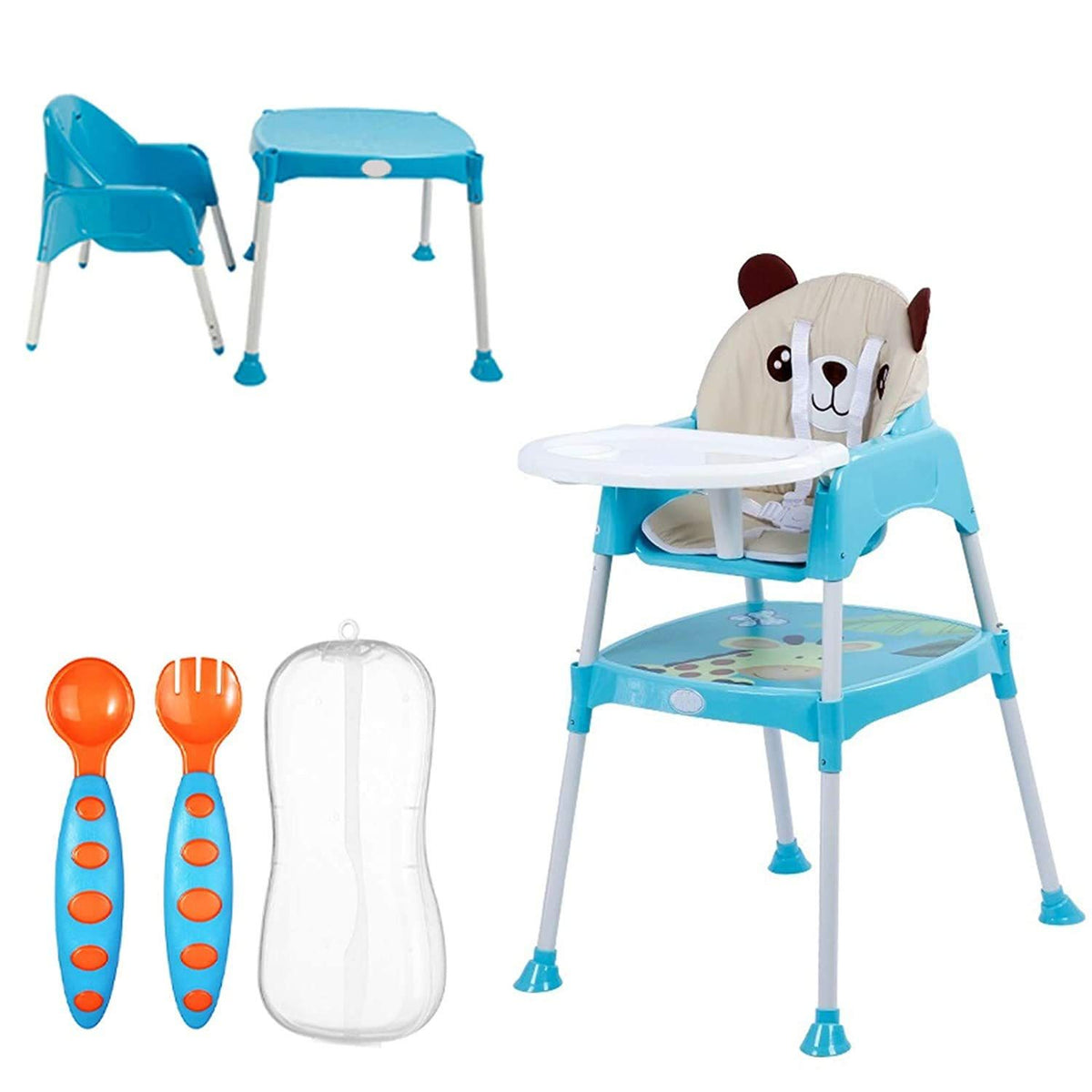 Safe-O-Kid Convertible High Chair with Adjustable Tray product detail