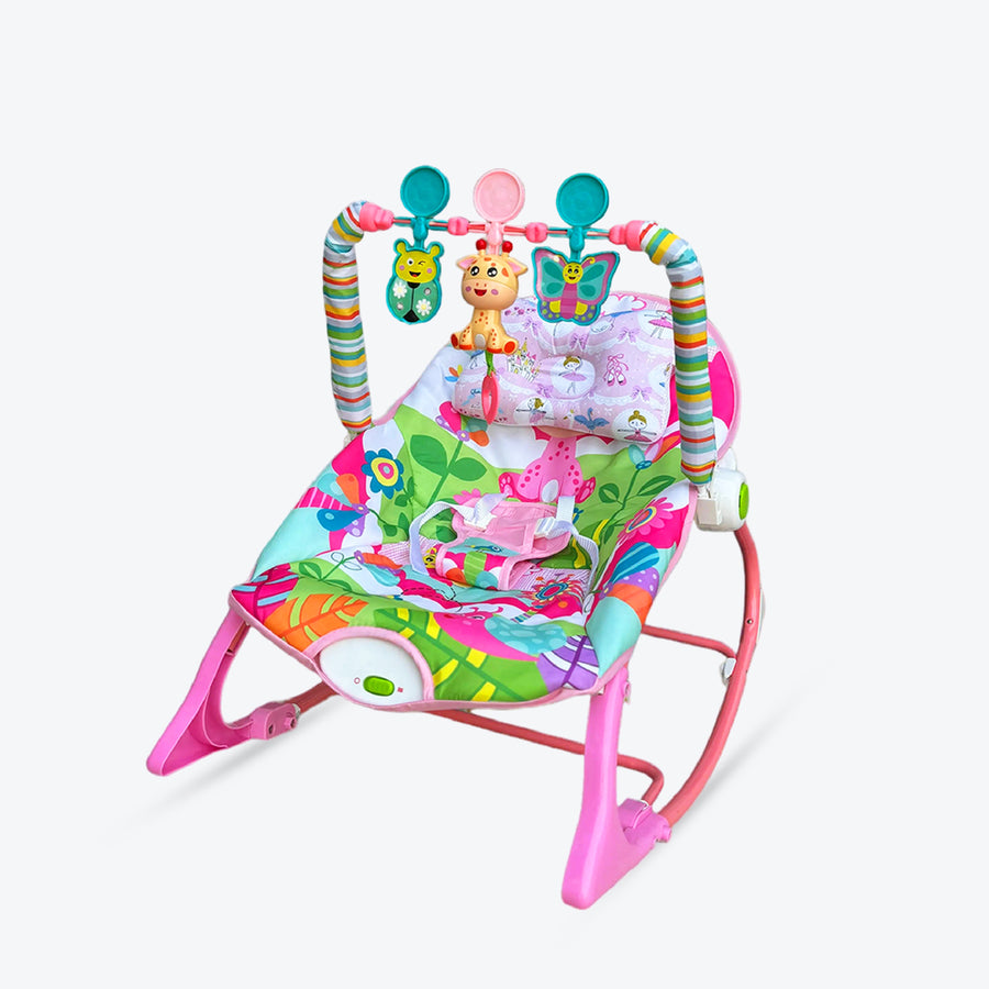 Safe-O-Kid SweetSwing Baby Rocker & Bouncer with 1 Year Warranty, Music & Vibration
