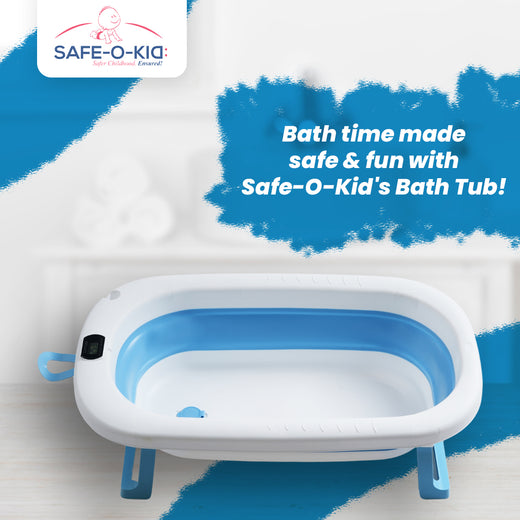 Safe-O-Kid Baby Bathtub with Digital Temperature Display