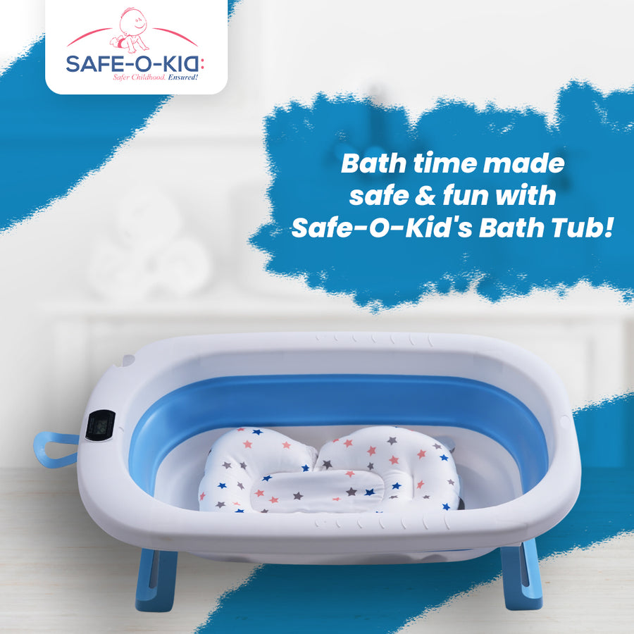 Safe-O-Kid Baby Bath Tub with Digital Meter 1 Yr Warranty