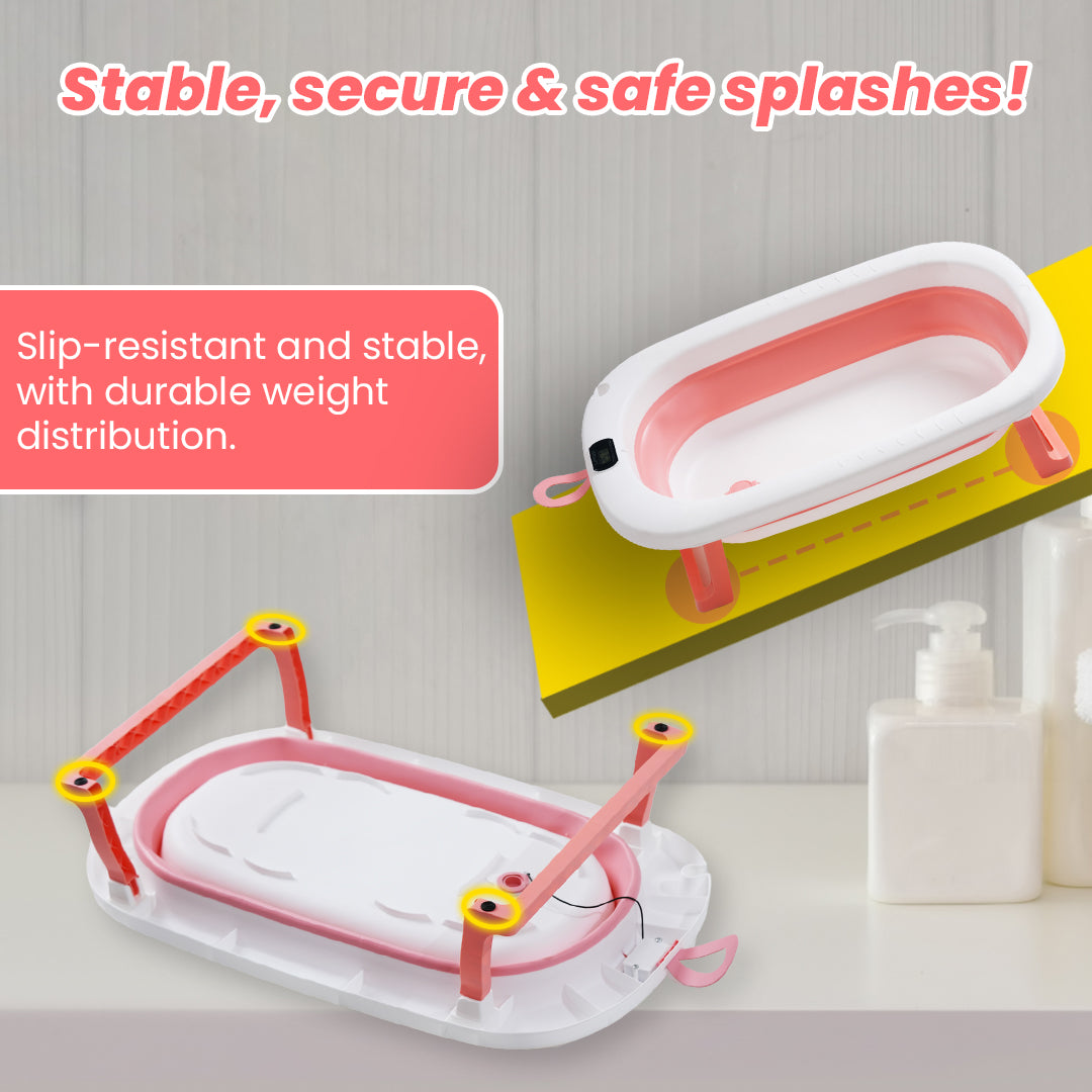 Safe-O-Kid Baby Bath Tub with Digital Meter 1 Yr Warranty