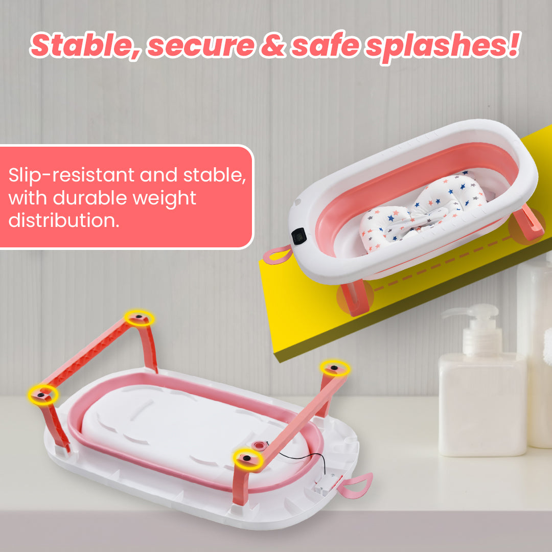 Safe-O-Kid Baby Bath Tub with Digital Meter 1 Yr Warranty