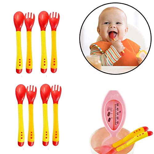 Safe-O-Kid Heat-Sensitive Feeding Spoon & Fork Set product detail