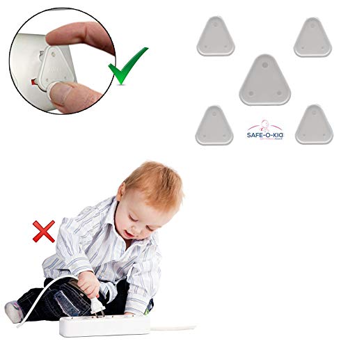 Safe-O-Kid - Baby Proofing Electrical Protector Socket Plug Cover Guards | Open Sockets Guard | Electric Plugs Cover