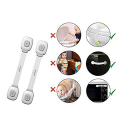 Safe-O-Kid- Strong Multi- Functional Dual Color Finger Safety Cabinet/Drawer Lock
