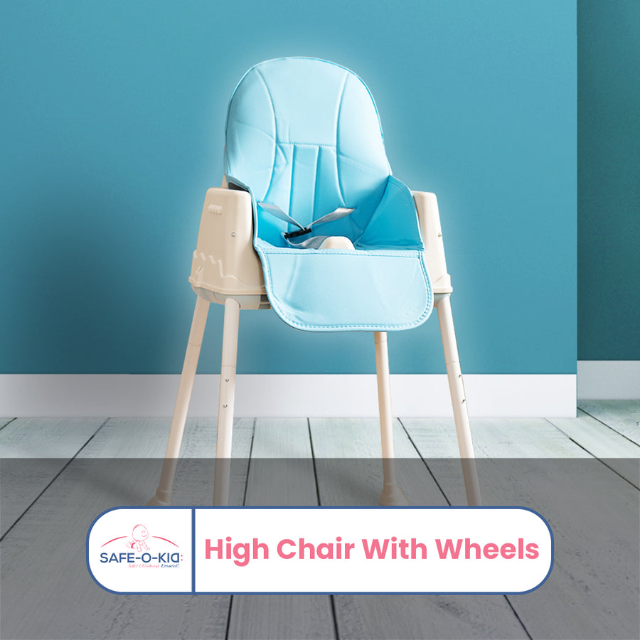 Safe-O-Kid 4-in-1 Adjustable Foldable High Chair, 6mo-5yr with 1 Yr Warranty
