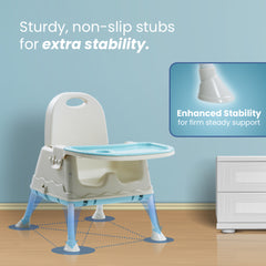 Safe-O-Kid 4-in-1 Adjustable Foldable High Chair, 6mo-5yr with 1 Yr Warranty