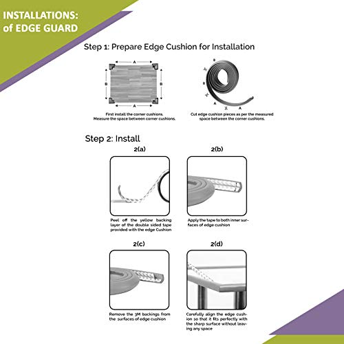 Safe-O-Kid Small L-Shaped Edge Guards with Corners product detail