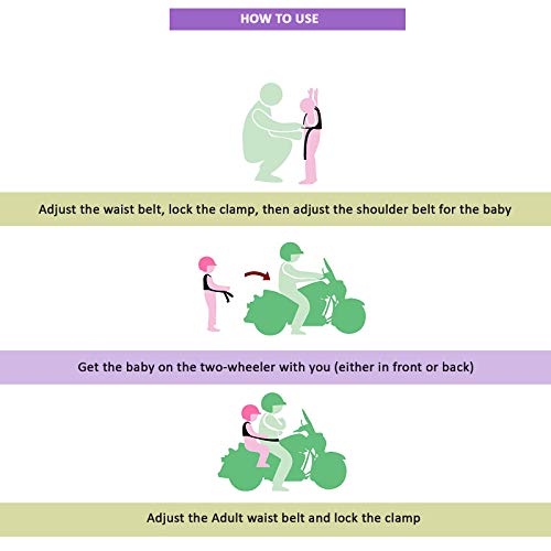 Safe-O-Kid Adjustable Child Safety Belt for Two-Wheelers product detail
