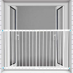 Safe O Kid Window Rail Guards - Fully Adjustable for Baby Safety, Window Safety Guards for Pet, Old Age People, Metal Security Gate for Sliding Windows