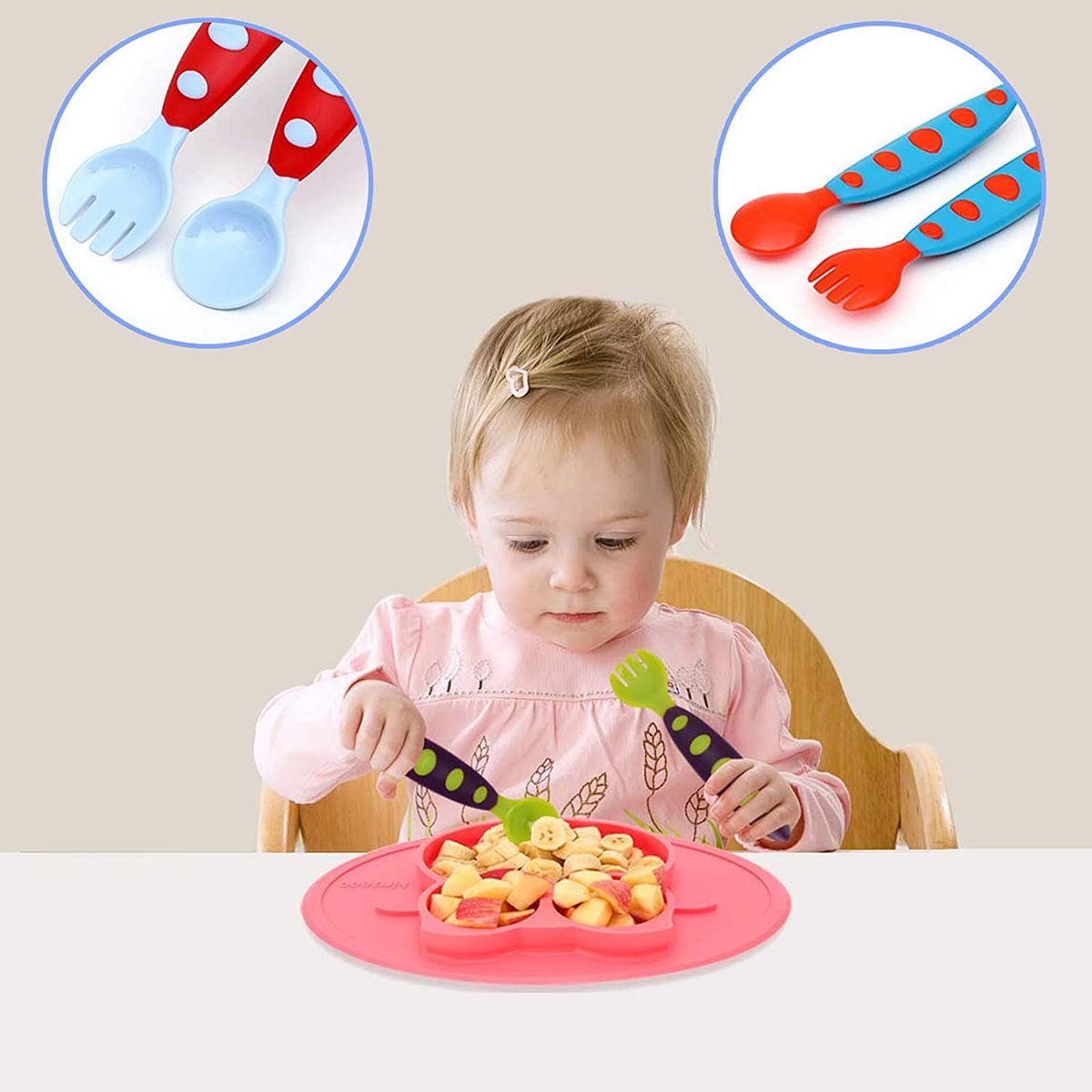 Safe-O-Kid Convertible High Chair with Adjustable Tray product detail