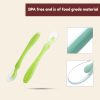 silicone baby spoon, silicone baby fork and spoon, baby feeding silicone spoon