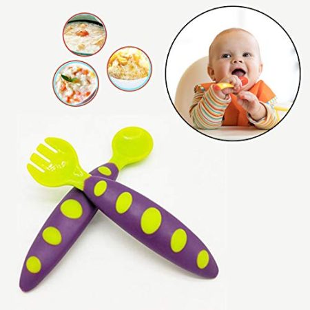 Safe-o-kid Easy Set of 2 Squeezy Silicone Food Feeder Spoon (Soft Tip) Bottle- Yellow- 90ml