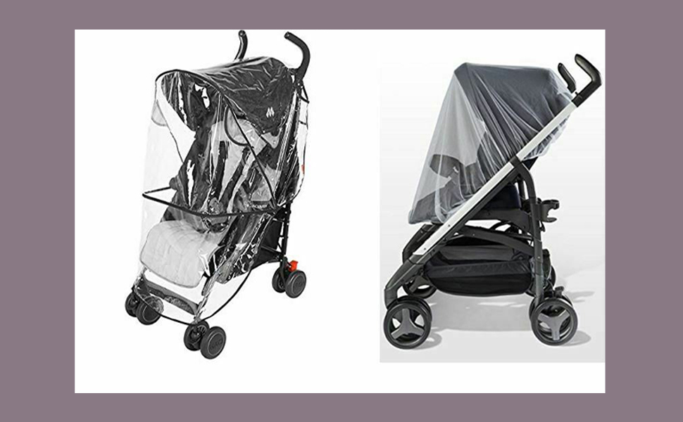 Rain and Snowproof Stroller Cover,Ventilated High-Definition Transparent Baby Travel Windproof and Insect Cover Double Zipper with Eye Screen,Windproof,Dustproof Universal Baby Stroller Rain Cover 